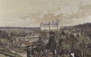 Pierrefonds, Generel udsigt taget fra klippen af French Photographer