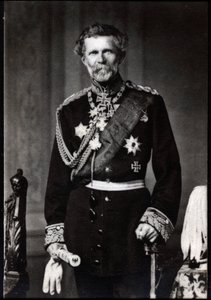 Portræt af Edwin Freiherr von Manteuffel (baron von Manteuffel) (1809-1895), tysk feltmarskal. af French Photographer