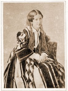 Portræt af Elisabeth Felix kaldet Mademoiselle Rachel i 1851, fransk tragedier (1821 - 1858) af French Photographer