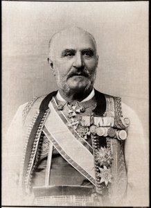 Portræt af Nicolas 1er (1841-1921), Prins af Montenegro. af French Photographer