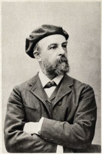 Portræt af Odilon Redon (1840-1916), fransk maler. Fotografering af French Photographer