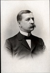 Portræt af Salomon August Andree (1854-1897), svensk ingeniør, fysiker, aeronaut og polarforsker. af French Photographer