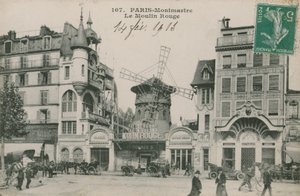 Postkort fra Moulin Rouge, Paris, sendt i 1913 af French Photographer