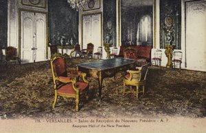 Receptionshal for den nye præsident, Versailles-paladset (farvefoto) af French Photographer