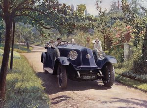 Renault, Torpedo "Sport", 40 HK 6 cyklinder (farvefoto) af French Photographer