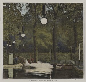 Rutsjebane på Jardin de Paris (farvefoto) af French Photographer
