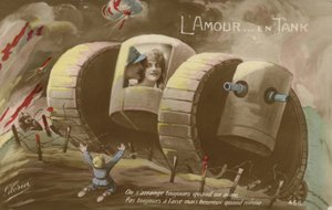 Romantik i en tank (farvefoto) af French Photographer