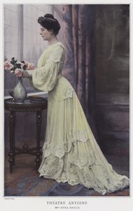 Rosa Bruck, fransk skuespillerinde (farvet foto) af French Photographer