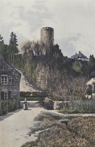 Rupt-sur-Saone, slottets tårn af French Photographer