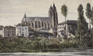 Saint-Nicolas-de-Port, Kirke, N sidefacade af French Photographer