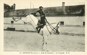 Saumur (Maine-et-Loire), Kavaleriskolen, La Croupade af French Photographer