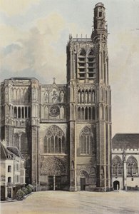 Sens, Cathedrale, Facade O af French Photographer