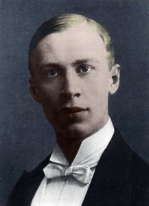 Serge Prokofiev (håndkoloreret foto) af French Photographer