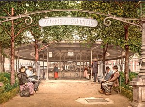 Hospitalets forår, Vichy, 1890-1900 af French Photographer