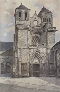 Souvigny, Kirke, Facade O af French Photographer
