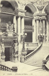 Operaens trappe, Paris af French Photographer