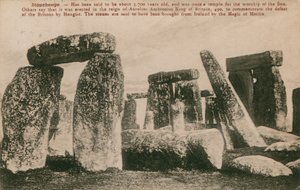 Stonehenge - Stencirkel fra bronzealderen siges i folklore at være blevet rejst under Aurelius Ambrosius