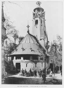 Den finske pavillon på Rue des Nations ved Exposition Universelle i 1900, Paris af French Photographer