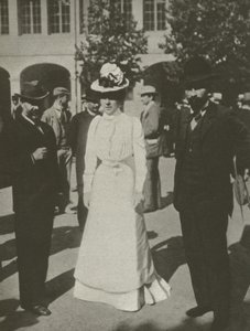 The Lady In White, Dreyfus-processerne (s/h-billede) af French Photographer