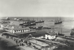 Havnen i Algier, 20. april 1886 af French Photographer