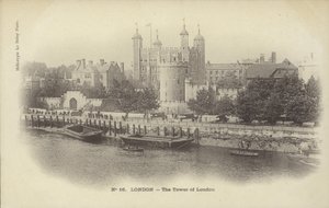 Tower of London og Themsen af French Photographer