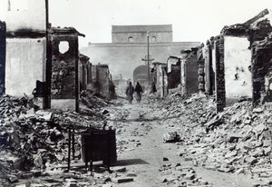 Ødelæggelserne i Kina under Boxeroprøret i 1900 af French Photographer