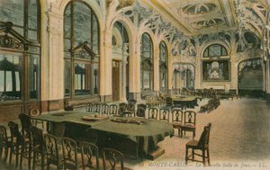 Den nye spillehal i et casino i Monte Carlo. Postkort sendt i 1913. af French Photographer