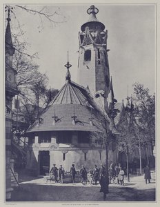 Pavillonen i Finland ved Exposition Universelle 1900, Paris (s/h foto) af French Photographer