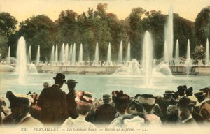 Versailles, The Great Waters, Neptun Basin af French Photographer
