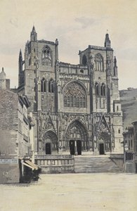 Vienne, Saint-Maurice Kirke, Facade O af French Photographer
