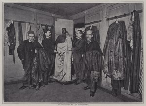 Garderobeafdeling i Comedie-Francaise, Paris (s/h-billede) af French Photographer