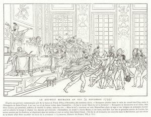 18 Brumaire, år VIII (9. november 1799) af French School
