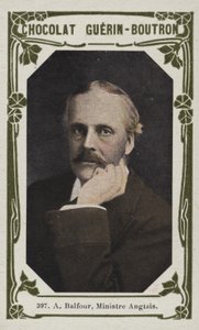 Til Balfour, engelsk minister (farvet foto) af French School