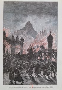 Et enormt lys spredte skyggerne, fra Michel Strogoff af Jules Verne (1828-1905) 1893 af French School