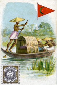 Et postbud i Indiens Deccan-plateau, slutningen af det 19. århundrede af French School