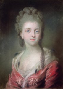 En prinsesse fra huset Bourbon (pastel på papir) af French School