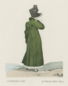 En stilfuld dame (ca. 1814) af French School