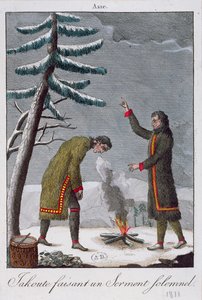 En Yakut-mand, der aflægger en højtidelig ed, 1811 af French School