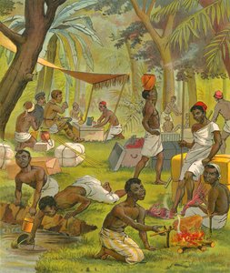 En pause i Afrika af French School