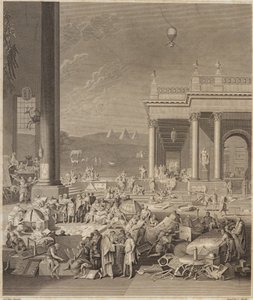 En scene for Encyclopaedia Britannica af French School