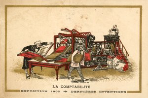Regnskab (chromolitho) af French School
