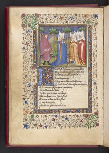 Tilføj MS 21247 f.40v En gentleman og tre damer, fra 