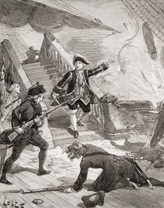 Admiral Suffren i Det Indiske Ocean under sit felttog mod englænderne i det 18. århundrede, fra 