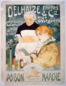 Annonce for Delhaize, Brothers og Co. på Bon Marche af French School
