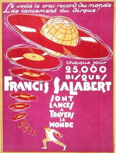 Annonce for Francis Salabert Disques af French School