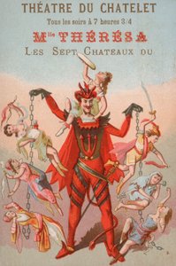 Annonce for en forestilling i Theatre du Chatelet, Paris af French School