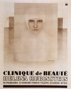 Annoncering for Héléna Rubinstein Beauty Clinic i Paris - i Vu af French School