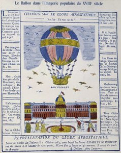 Aerostat: sang på den aerostatiske globus af French School