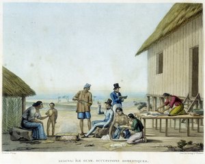 Agagna: Guam Island, indenlandske erhverv af French School