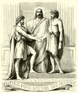 Liebt einander (Gravur)